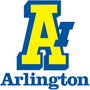 Arlington logo with blue and yellow letter A
