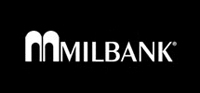 Milbank logo on black background